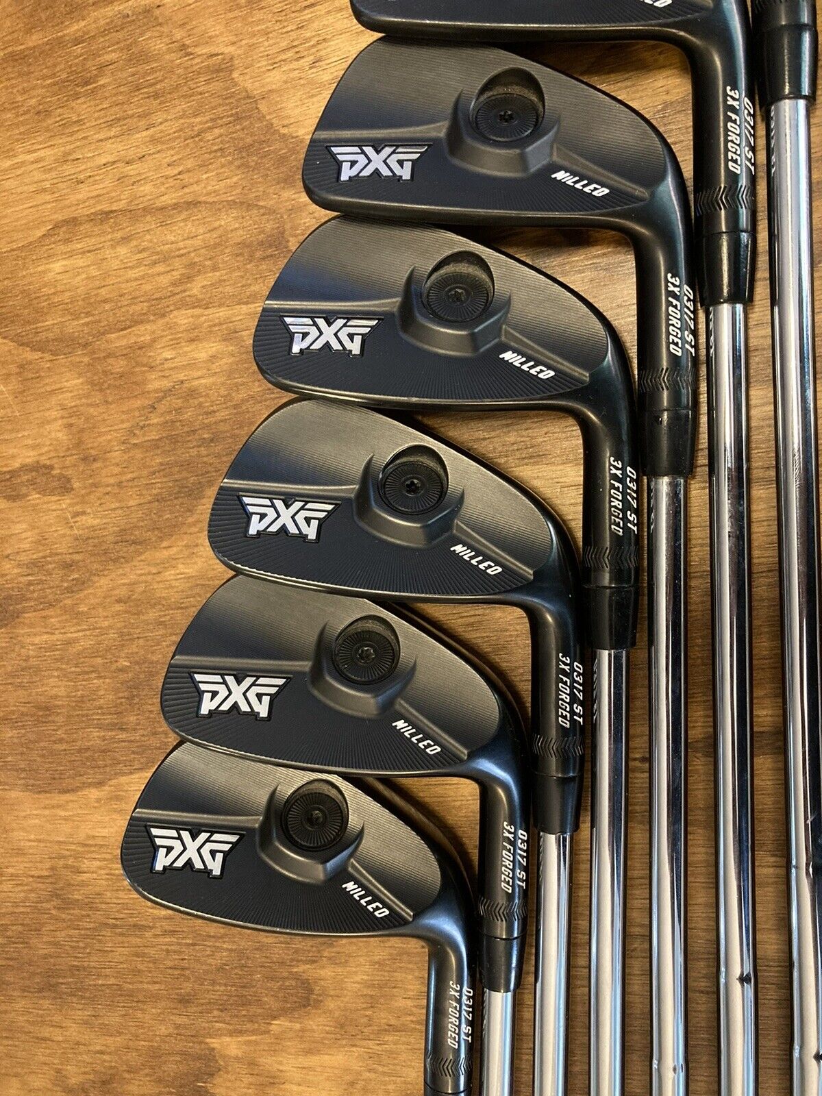 PXG Black 0317 ST CB Blade Combo Iron Set / 3-GW X-Stiff Flex Steel Shafts +1/2”