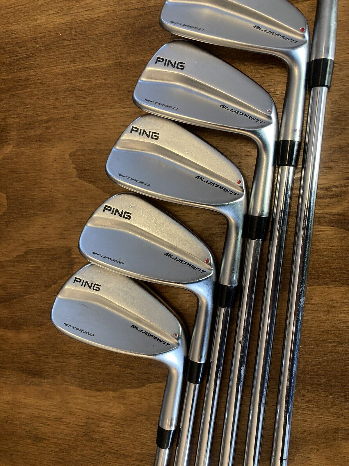 PING Blueprint Iron Set / Red Dot 5-PW Stiff Flex Steel Shafts -1/2”