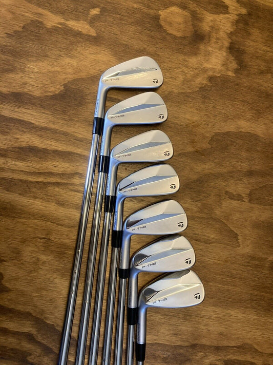 LH TaylorMade P7MB 2023 Iron Set Left / 4-PW X-Stiff Flex Steel Shafts +1”