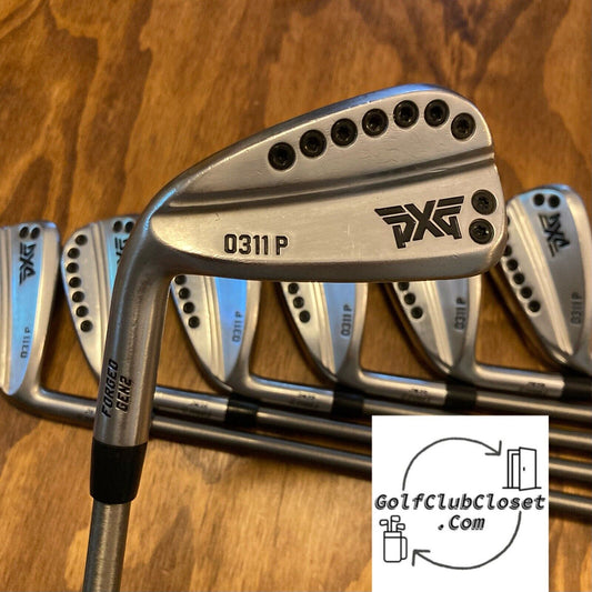 LH PXG GEN2 0311 P Iron Set Left Handed / 5-GW Regular Flex Graphite Shafts -1/4