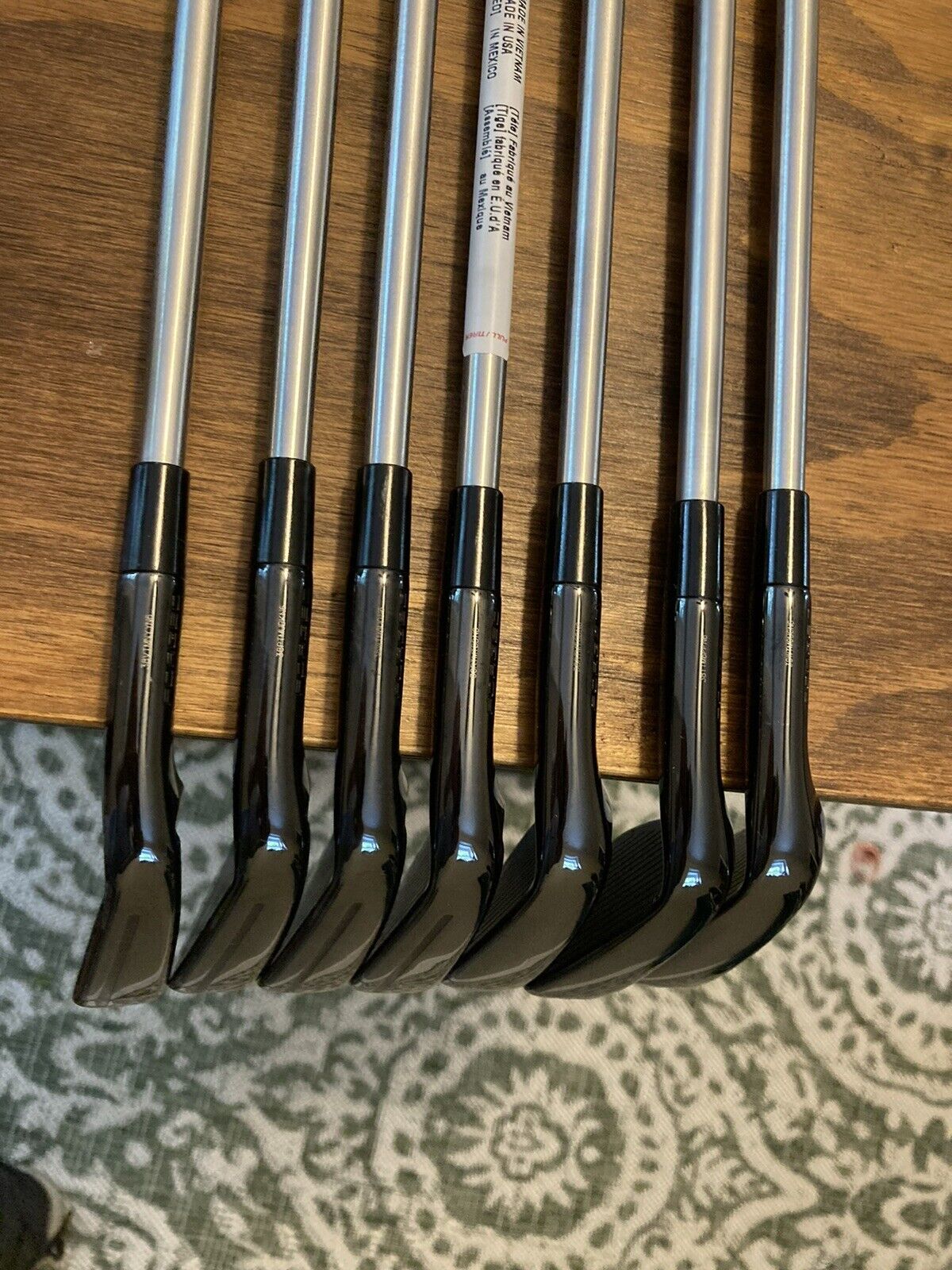 TaylorMade P770 Phantom Black Iron Set / 4-P X-Stiff Flex Steel Shafts