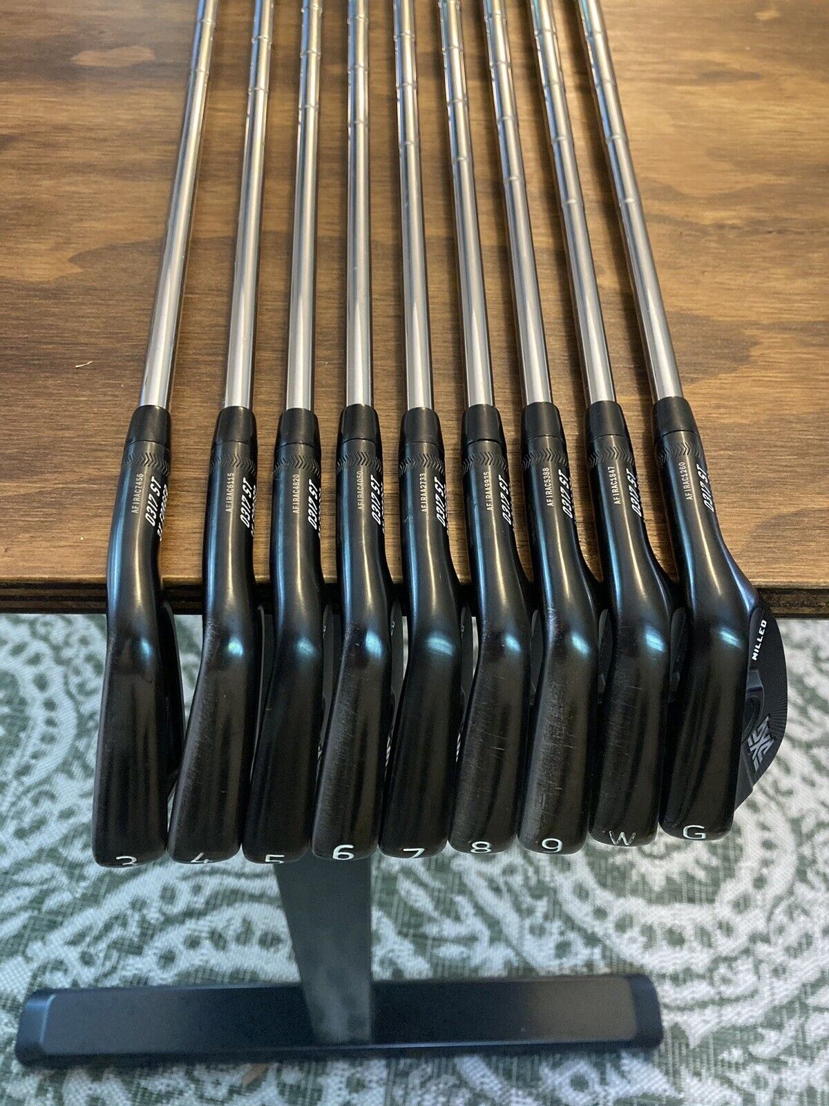 PXG Black 0317 ST CB Blade Combo Iron Set / 3-GW X-Stiff Flex Steel Shafts +1/2”