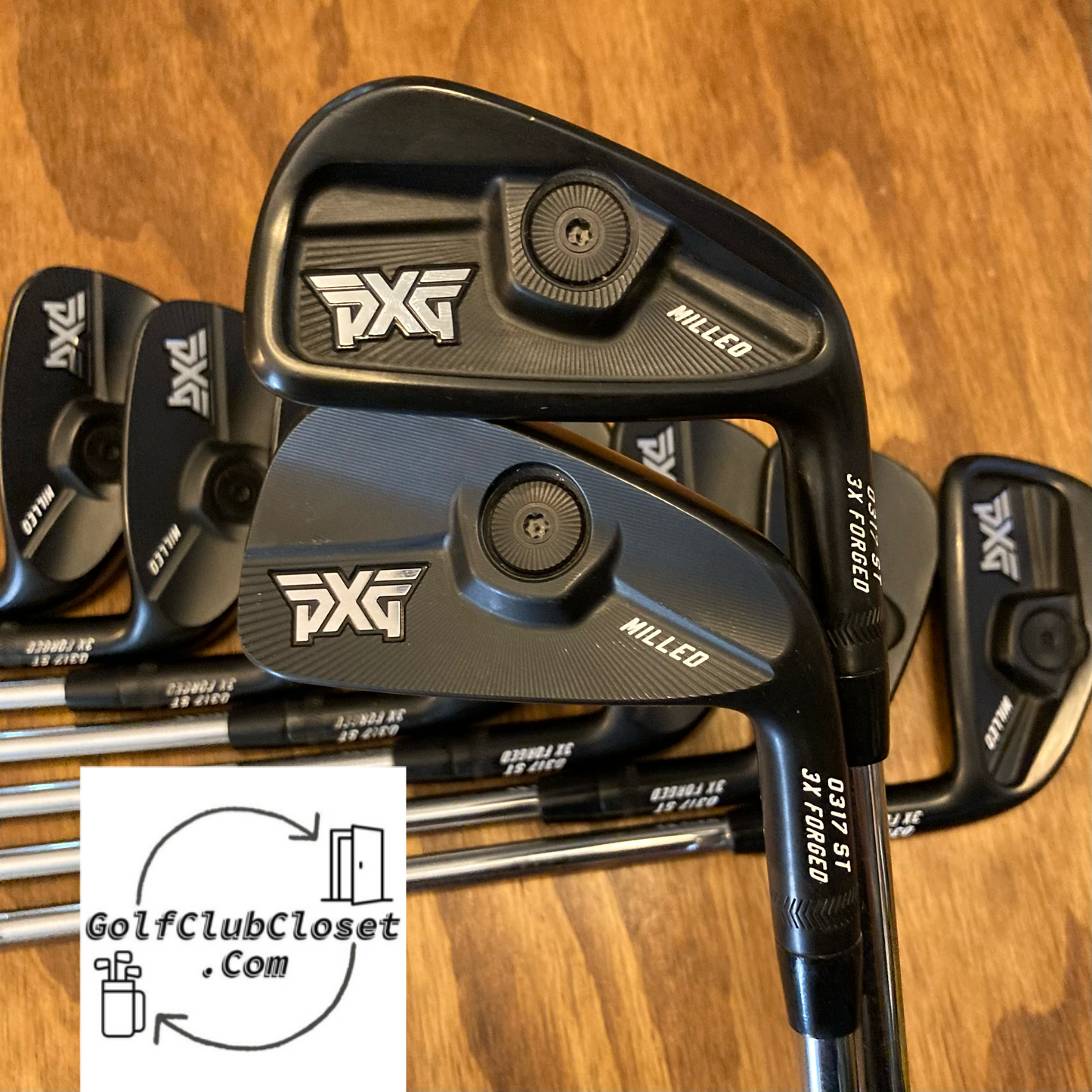 PXG Black 0317 ST CB Blade Combo Iron Set / 3-GW X-Stiff Flex Steel Shafts +1/2”