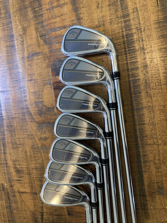 Brand New Callaway Paradym Iron Set / 4-P Regular Flex Steel Shafts