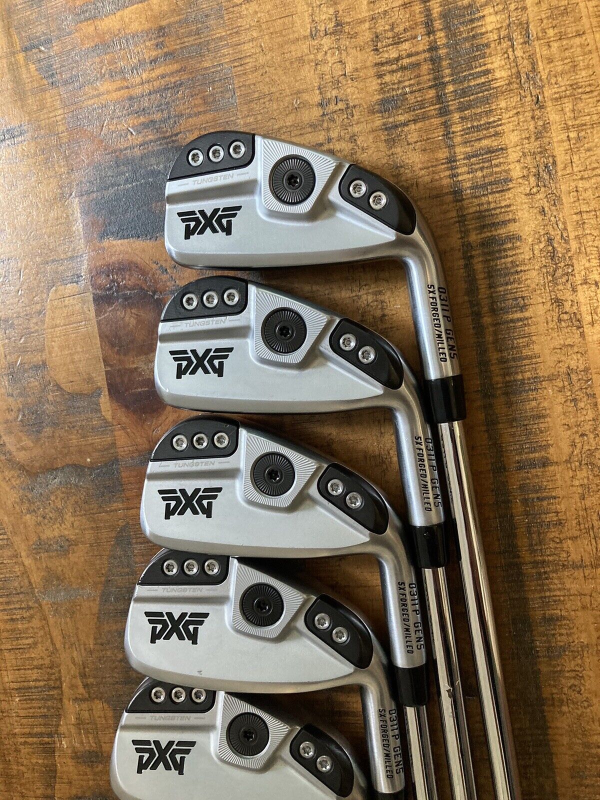 PXG Gen5 0311 P Iron Set / 5-G X-Stiff Flex Steel Shafts +1/2”