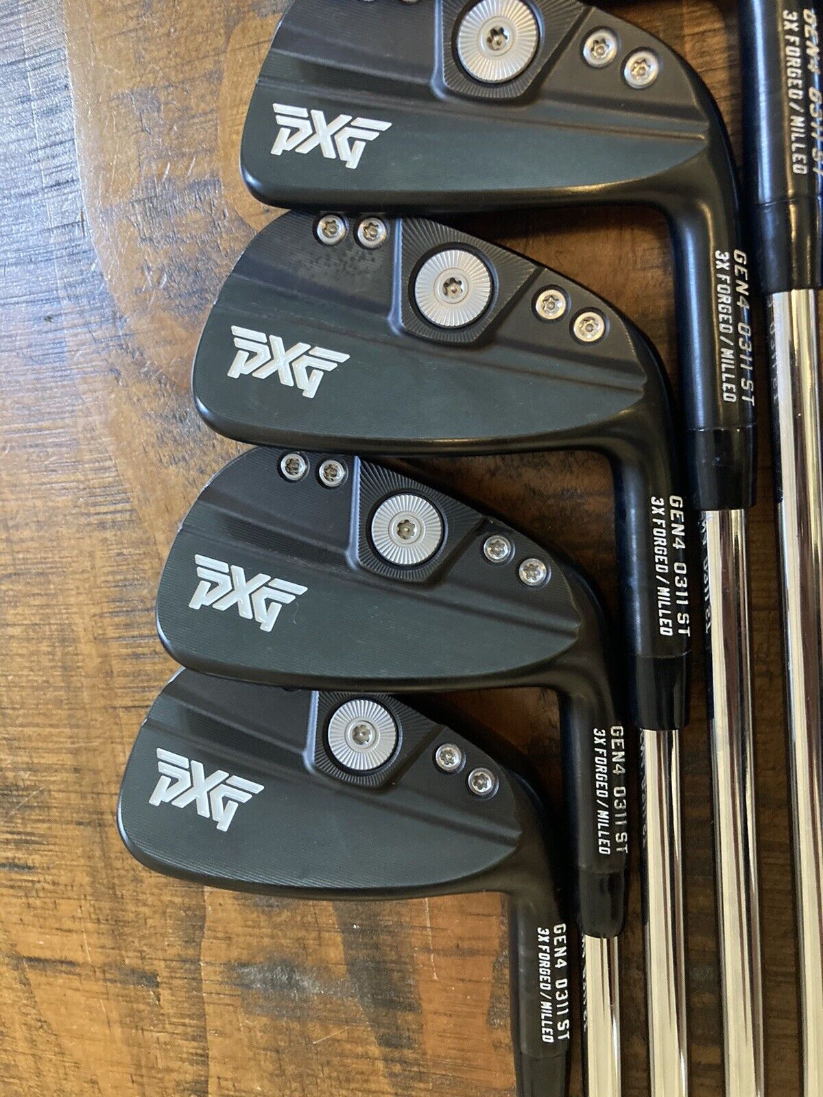 PXG GEN4 0311 ST Black Iron Set / 5-PW Stiff Flex Steel Shafts -1/4”