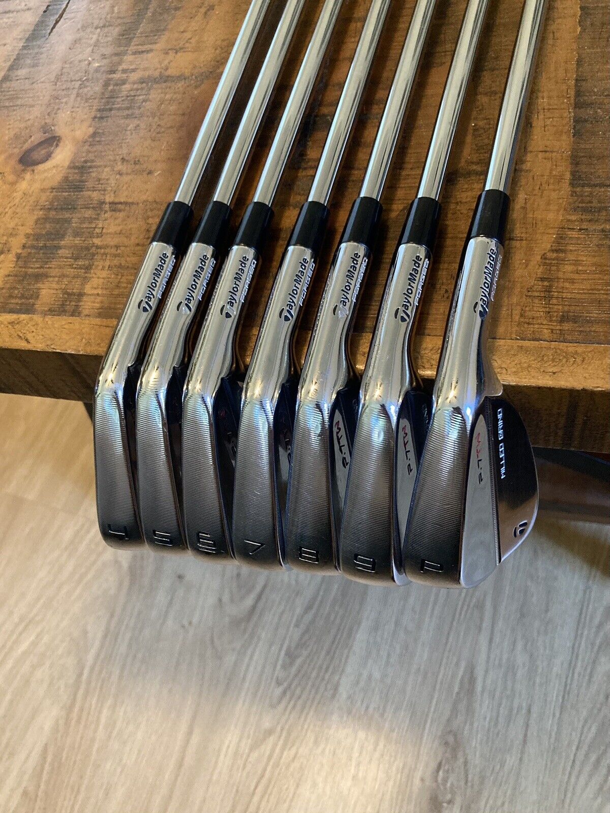 Taylormade P7TW Iron Set / 4-P Stiff Flex Steel Shafts -1/4”