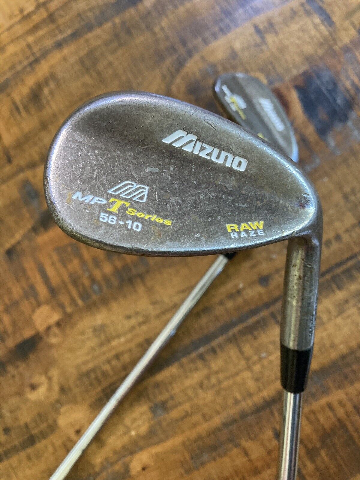 Mizuno MP T Series Raw HazeWedge Set / 53° 56° Wedge And Stiff Flex Steel Shafts