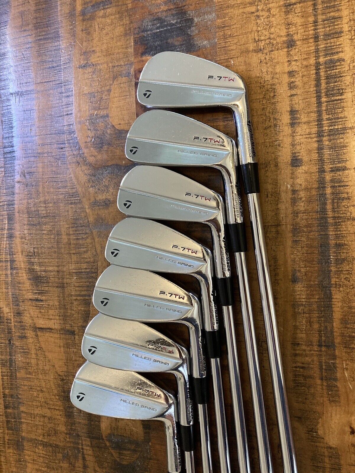 Taylormade P7TW Iron Set / 4-P X-Stiff Flex Steel Shafts