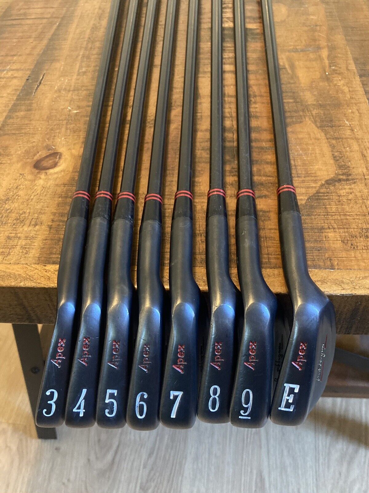 Custom Ben Hogan Apex Red Line Iron Set / 3-P Flex Shafts