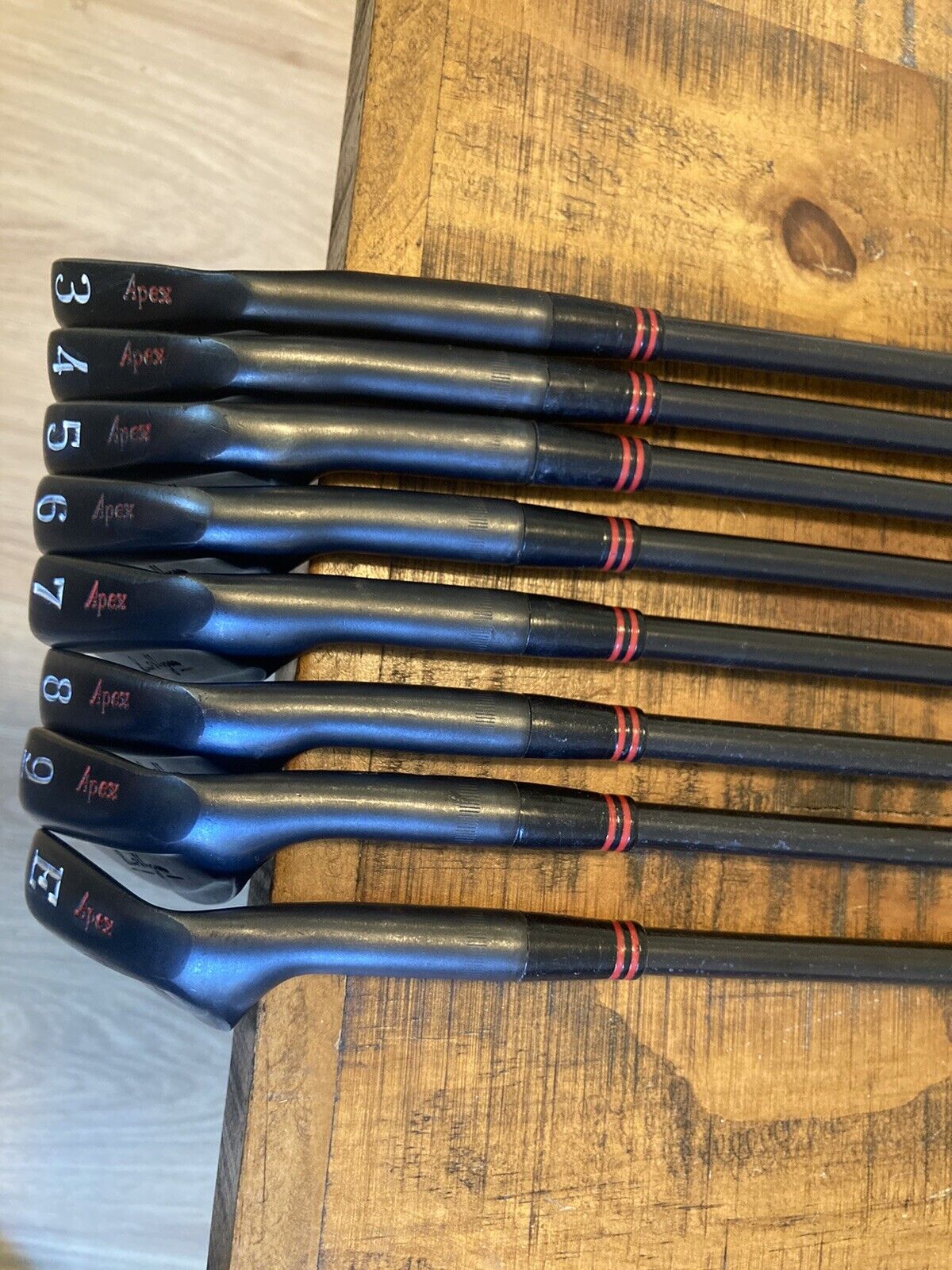 Custom Ben Hogan Apex Red Line Iron Set / 3-P Flex Shafts