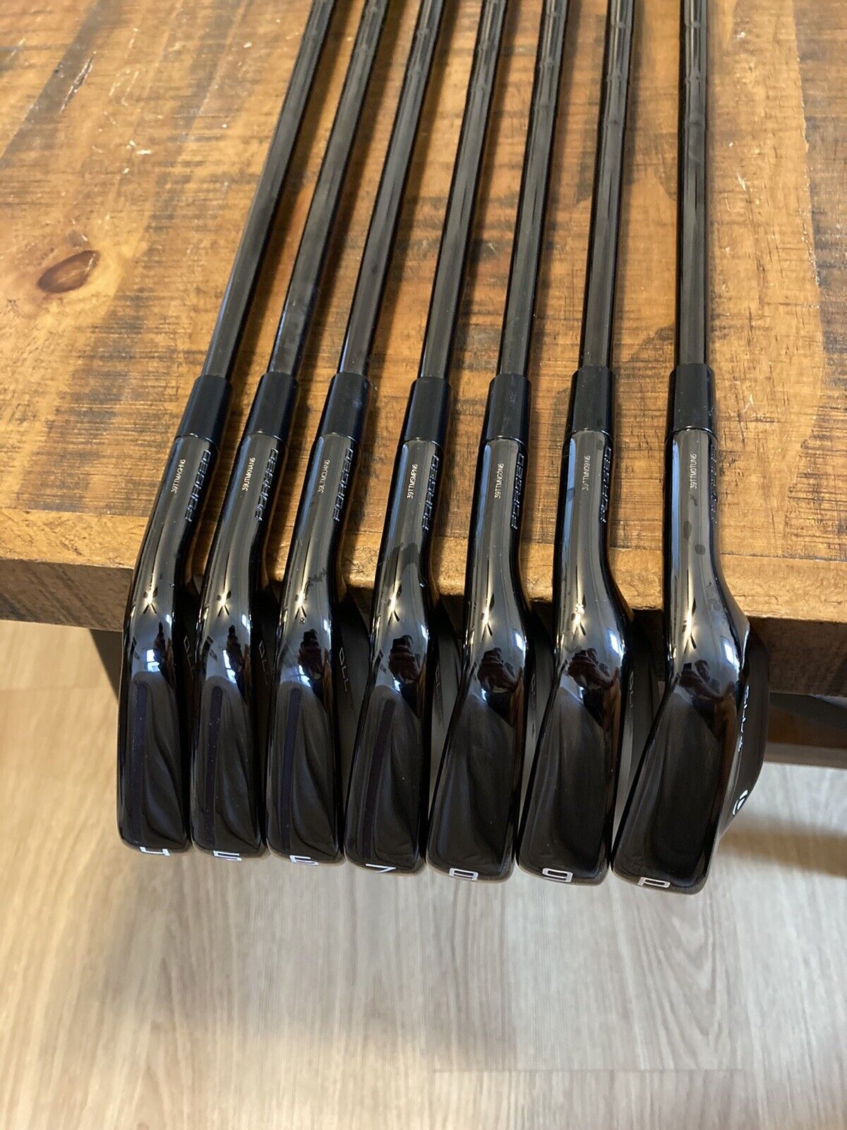 TaylorMade P770 Phantom Black Limited Iron Set / 4-P Stiff Steel Shafts