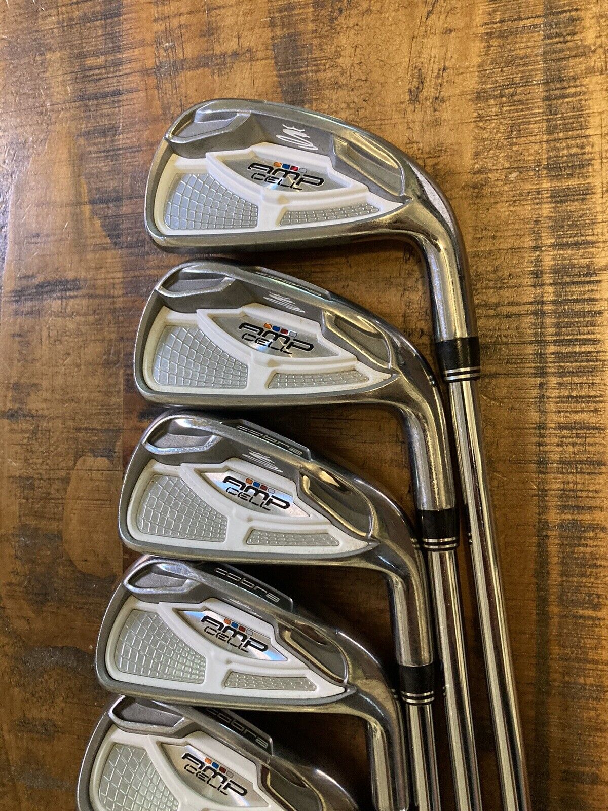 Cobra Amp Cell Iron Set / 4-GW Regular Flex Steel Shafts