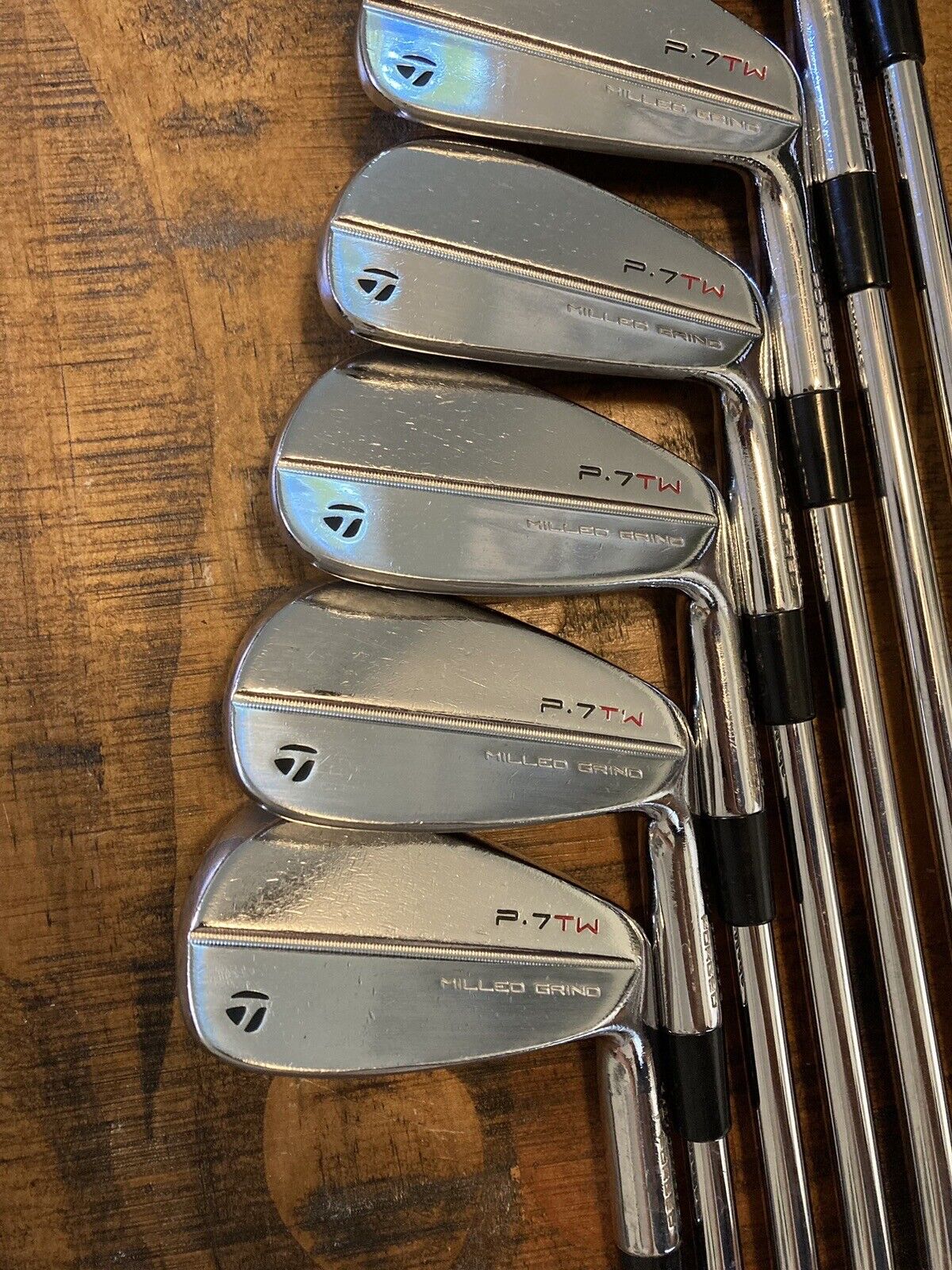 Taylormade P7TW Iron Set / 4-P X-Stiff Flex Steel Shafts