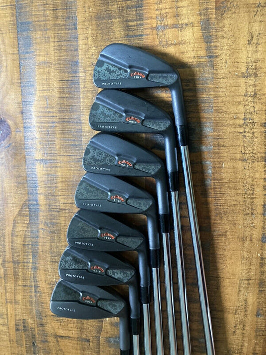 Custom Callaway Prototype Iron Set / 4-PW Stiff Flex Steel Shafts -1/2”