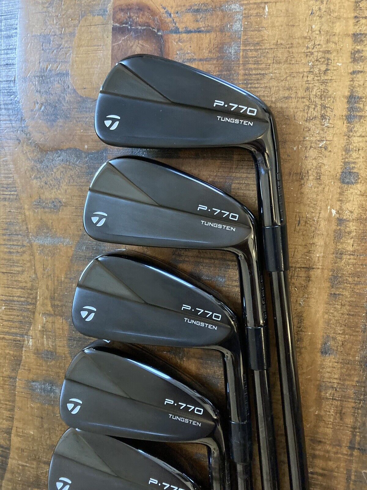 TaylorMade P770 Phantom Black Limited Iron Set / 4-P Stiff Steel Shafts