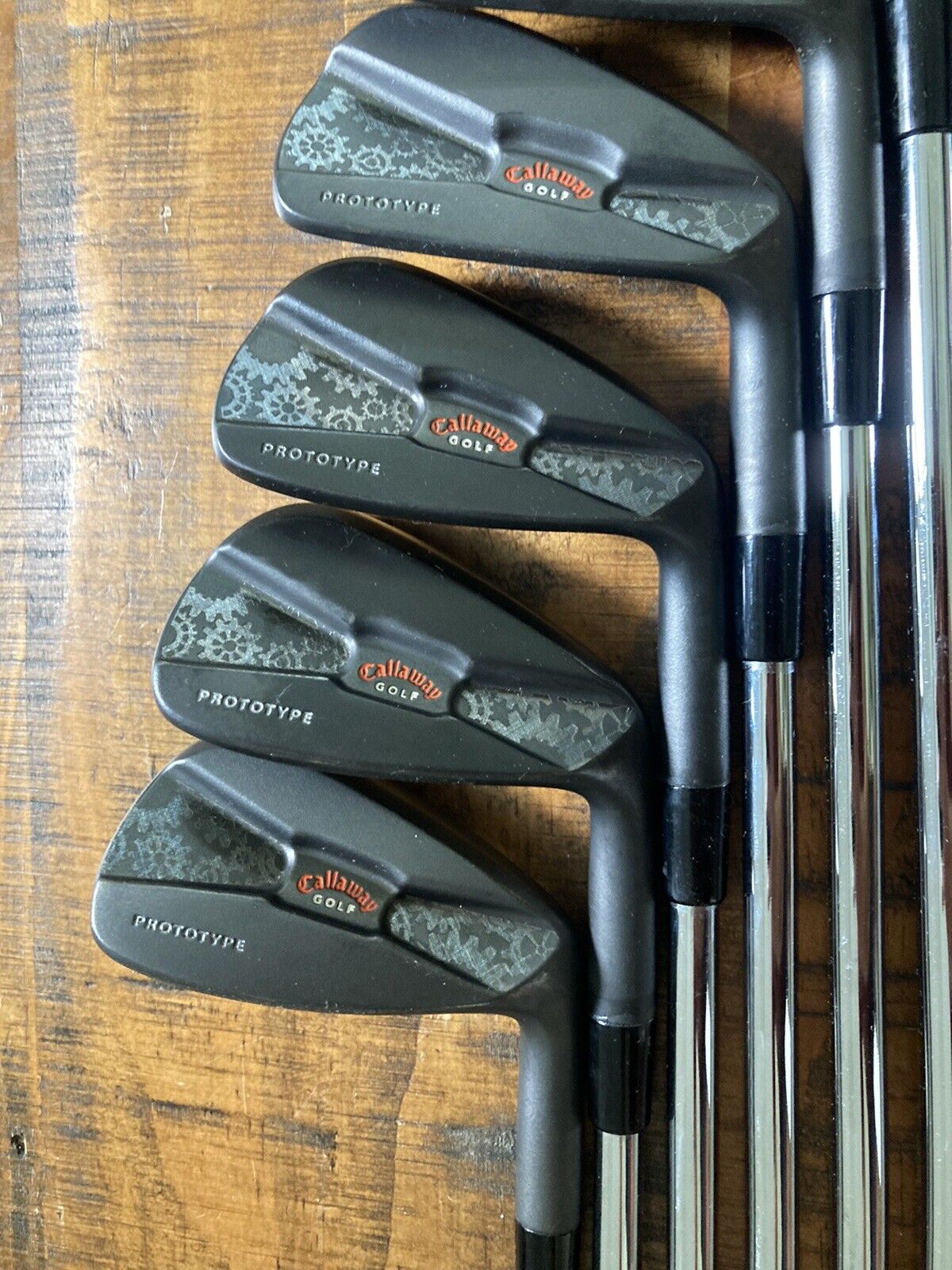 Custom Callaway Prototype Iron Set / 4-PW Stiff Flex Steel Shafts -1/2”