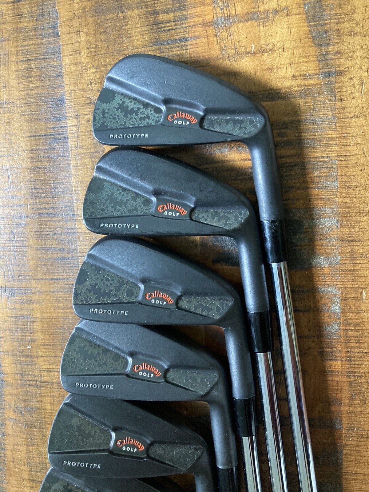 Custom Callaway Prototype Iron Set / 4-PW Stiff Flex Steel Shafts -1/2”