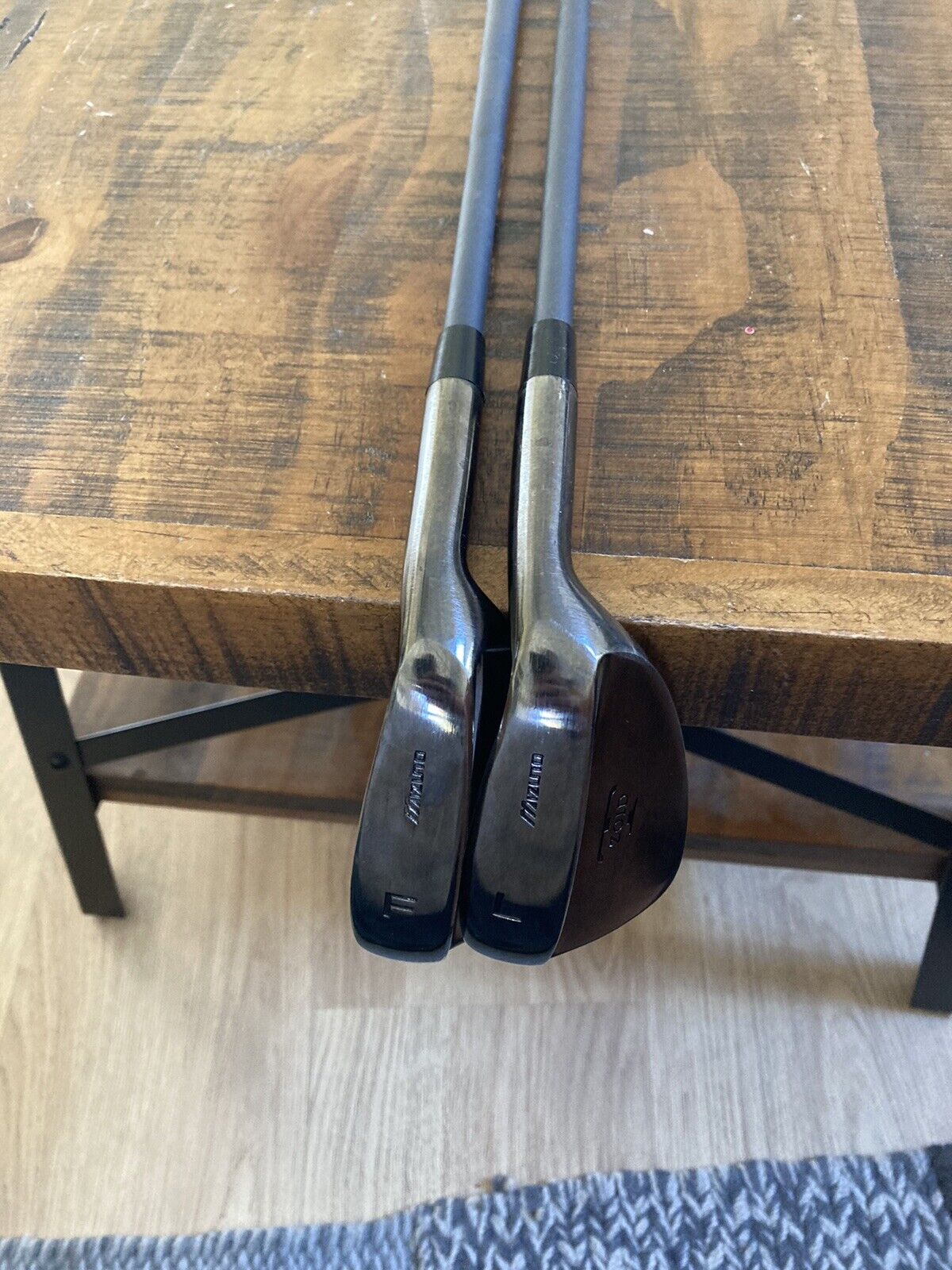 Custom Mizuno T-Zoid Wedge Set / 52° 60° Stiff Flex Steel Shafts +1/2”