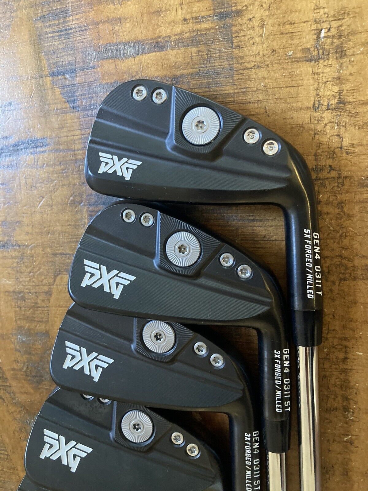 PXG GEN4 0311 ST Black Iron Set / 5-PW Stiff Flex Steel Shafts -1/4”