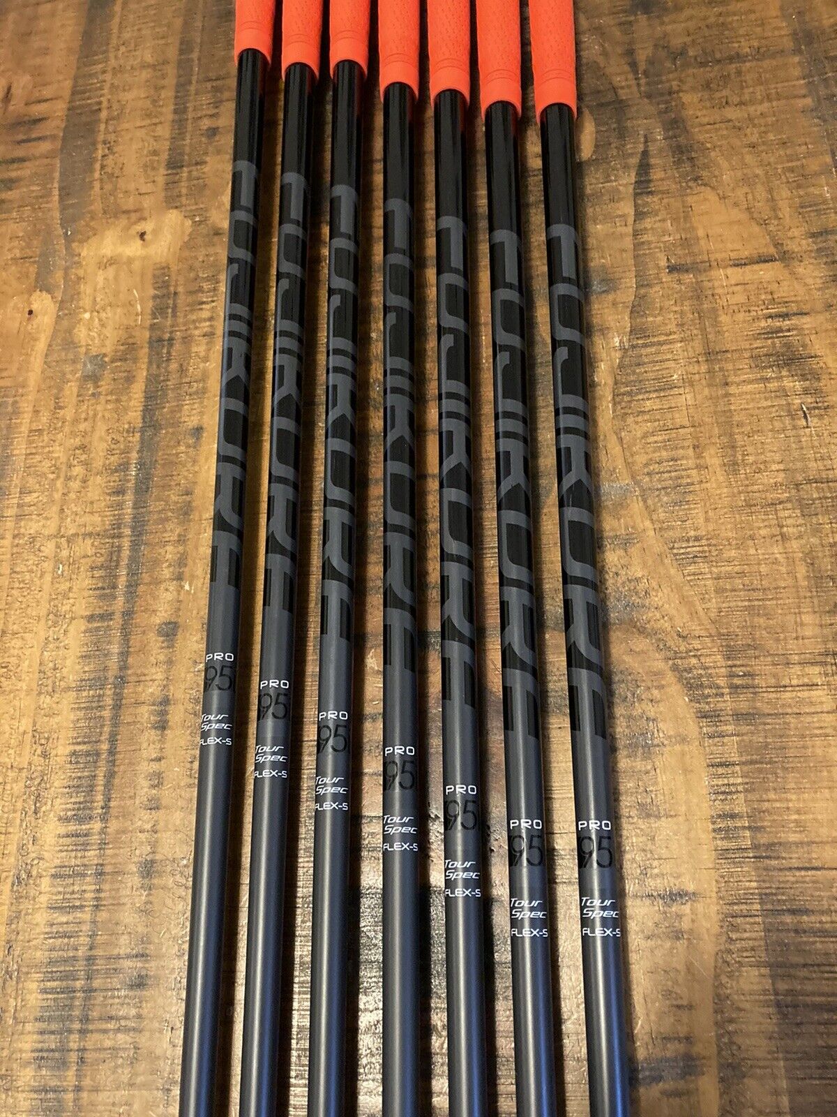 Custom Black Srixon Z765 Z965 Iron Set / 4-PW Stiff Flex Graphite Shafts +3/4”