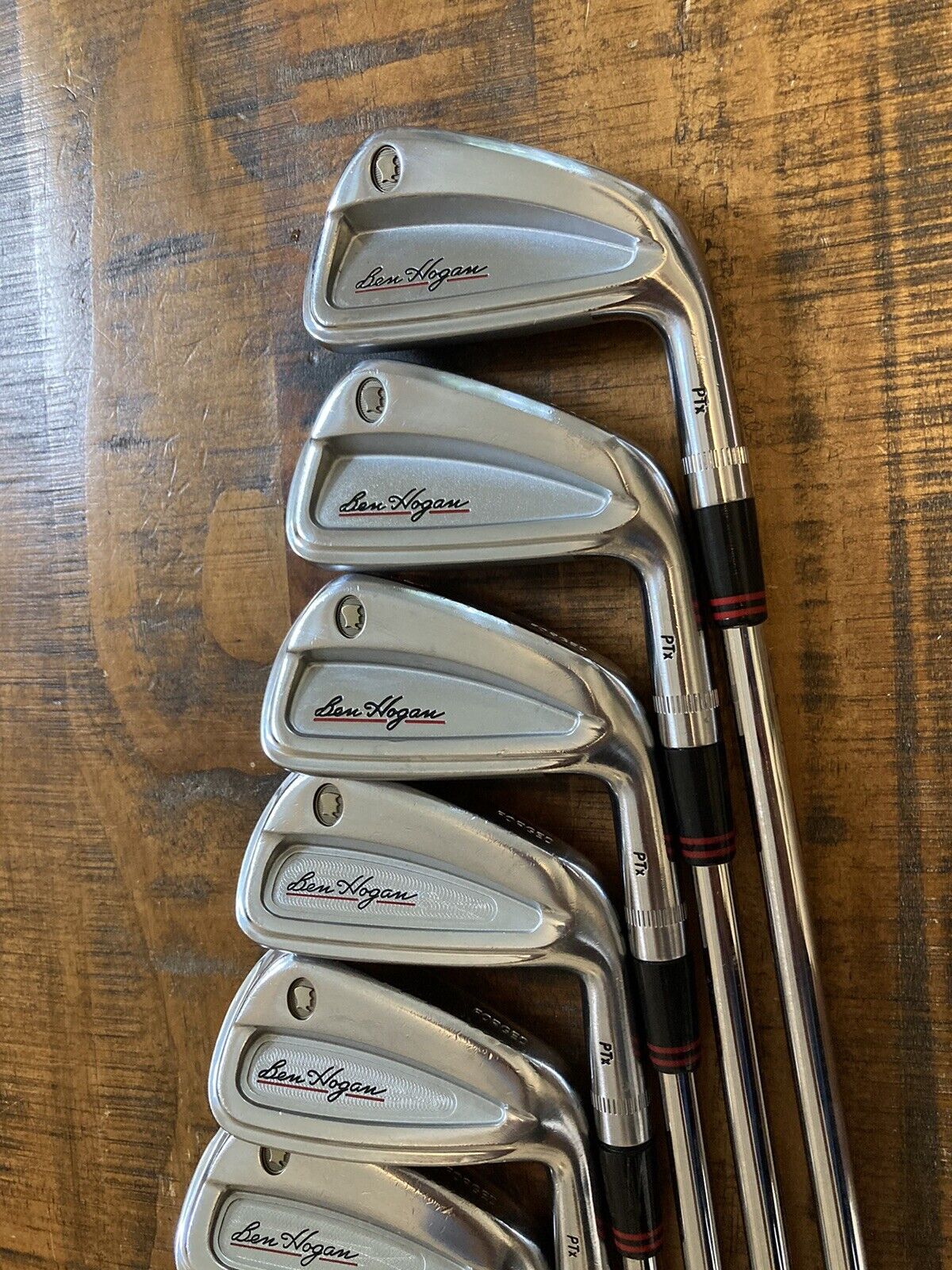 Ben Hogan PTx Iron Set And Equalizer Wedge Set / 4-LW Stiff Steel Shafts +3/4”