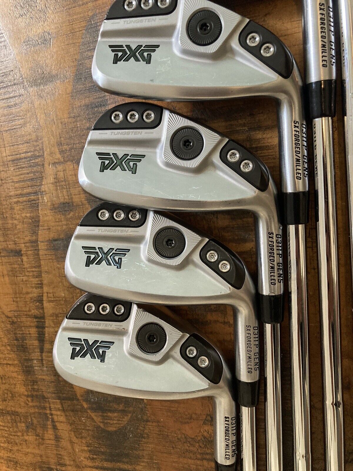 PXG Gen5 0311 P Iron Set / 5-G X-Stiff Flex Steel Shafts +1/2